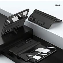 Galaxy ZFold3/ZFold4/ZFold5/ZFold6/ZFold7 Phone Case, Full Body Protection, Integrated Case & Screen Protector, Hinge Protection, Metal Lens Protection Ring Design, With Tempered Glass - Multicolor - View 22