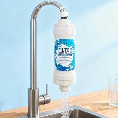 Kitchen Faucet Water Filter Sprayer Head Anti-Splash Gadget, Household Water Purifier, Faucet Filter, Drinking Water Filter, Upgraded Version For Hot Water Heater, Dishwasher, Washing Machine