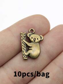 10pcs 20x14mm Koala Charms Pendant For DIY Jewelry Making Necklace Keychain Phone Chain Bracelet Making Accessories Handmade Craft Making Findings - Koala Bear - View 12