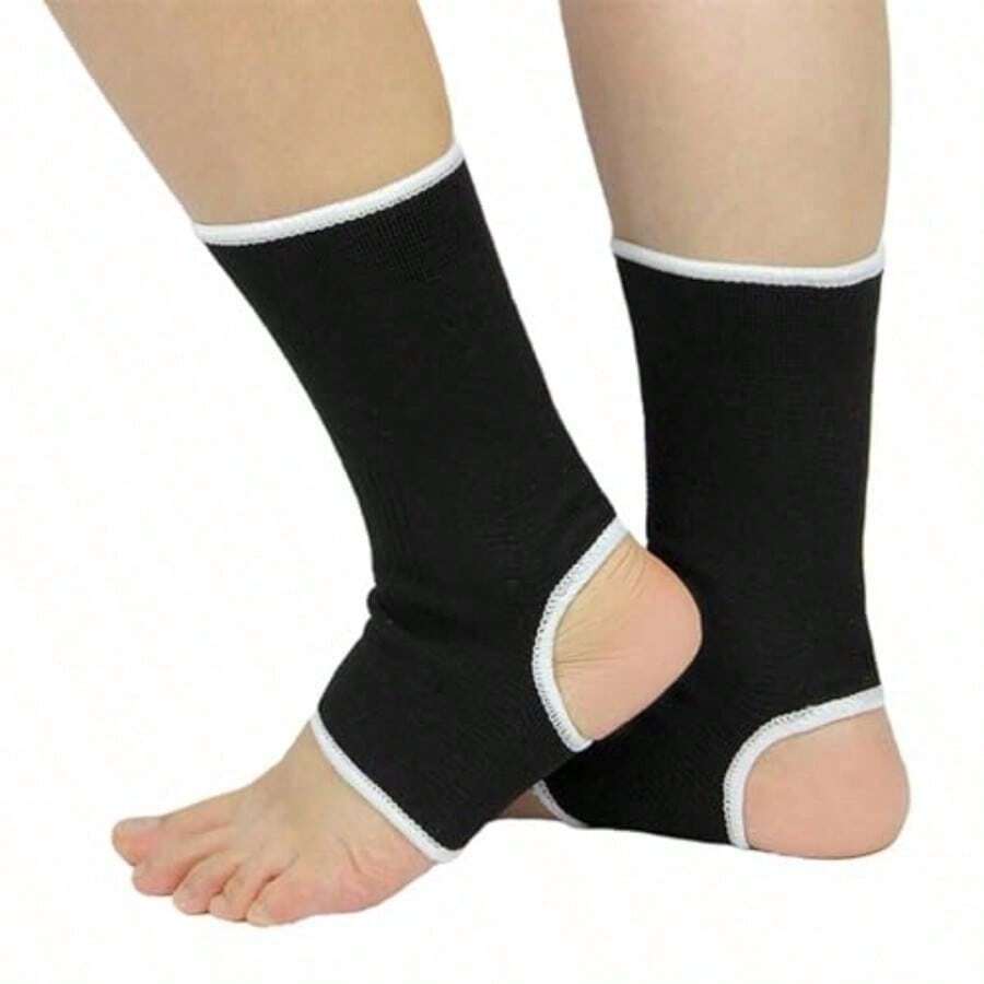 1 đôi ống hỗ trợ khớp mắt cá chân, thiết kế hở gót, chất liệu vải dệt kim nhẹ, thoáng khí, độ nén vừa phải, dùng được cho cả nam và nữ. - Nhiều màu - Xem 1