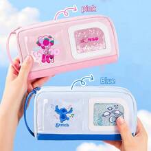 Hộp bút hình gấu dâu tây dễ thương của Disney, hộp bút nhiều lớp dung tích lớn, đồ dùng học tập chất lượng cao dành cho học sinh. - Mảnh duy nhất - Xem 4