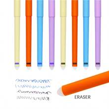 4支可爱动物造型中性笔+4支替换笔芯，0.5毫米笔尖，可擦写，蓝色或黑色墨水可选，笔杆可水洗，非常适合学生日常书写，学生常用办公用品，学校文具。 - 套裝 - 查看 3