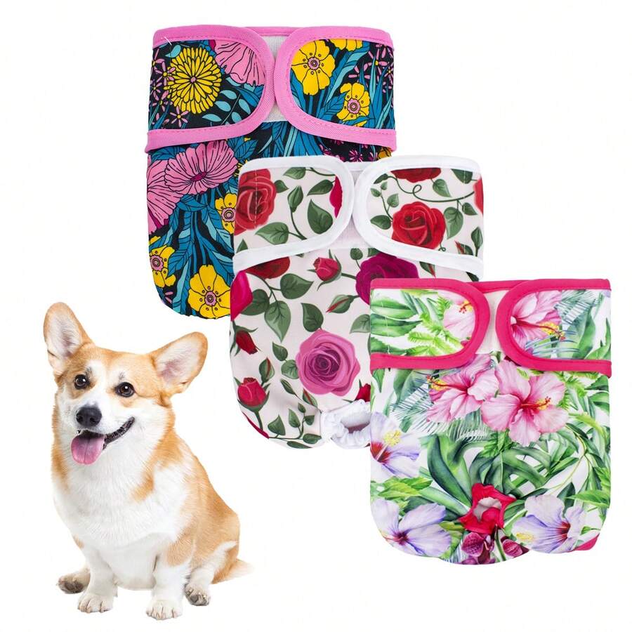 Washable Dog Diapers, High-Quality Reusable Diapers Designed For Female Dogs In Heat - Highly Absorbent Dog Diapers For Pet Incontinence