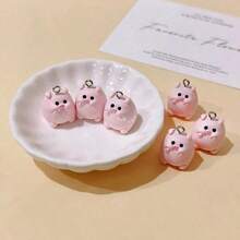 10pcs/20pcs Artificial Coffee Bean Shaped Beads Suitable For DIY Jewelry Making Pendants, Earrings, Necklaces, Bracelets, Keychains, Bag Charms, Resin Crafts - Multicolor - View 2