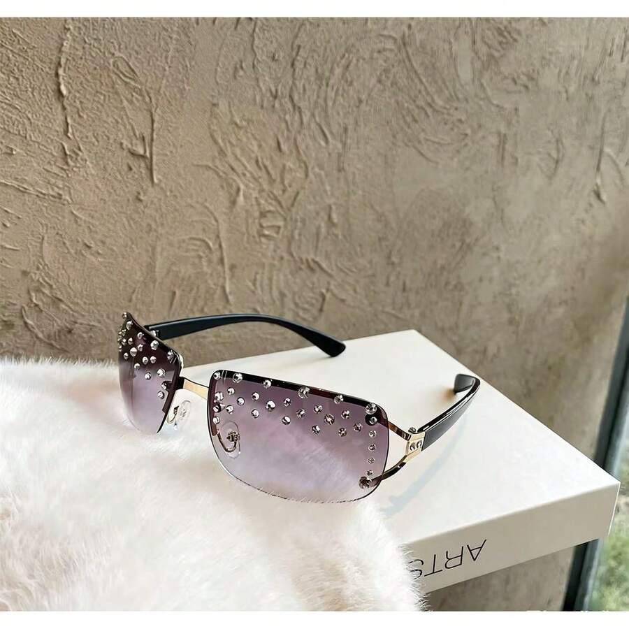 A Pair Of Fashionable Retro Oval Glasses For Women And Men, High-Quality, Simple, Versatile, Suitable For Daily Casual Wear And Decoration. - C1 - 查看 1