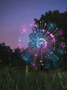 Luces de fuegos artificiales solares de 200W/180W/120W/90W/60W, IP65 resistente al agua, 8 modos de iluminación, adecuado para jardín, patio, decoración de caminos, decoración navideña, multicolor - Multicolor - Ver 9