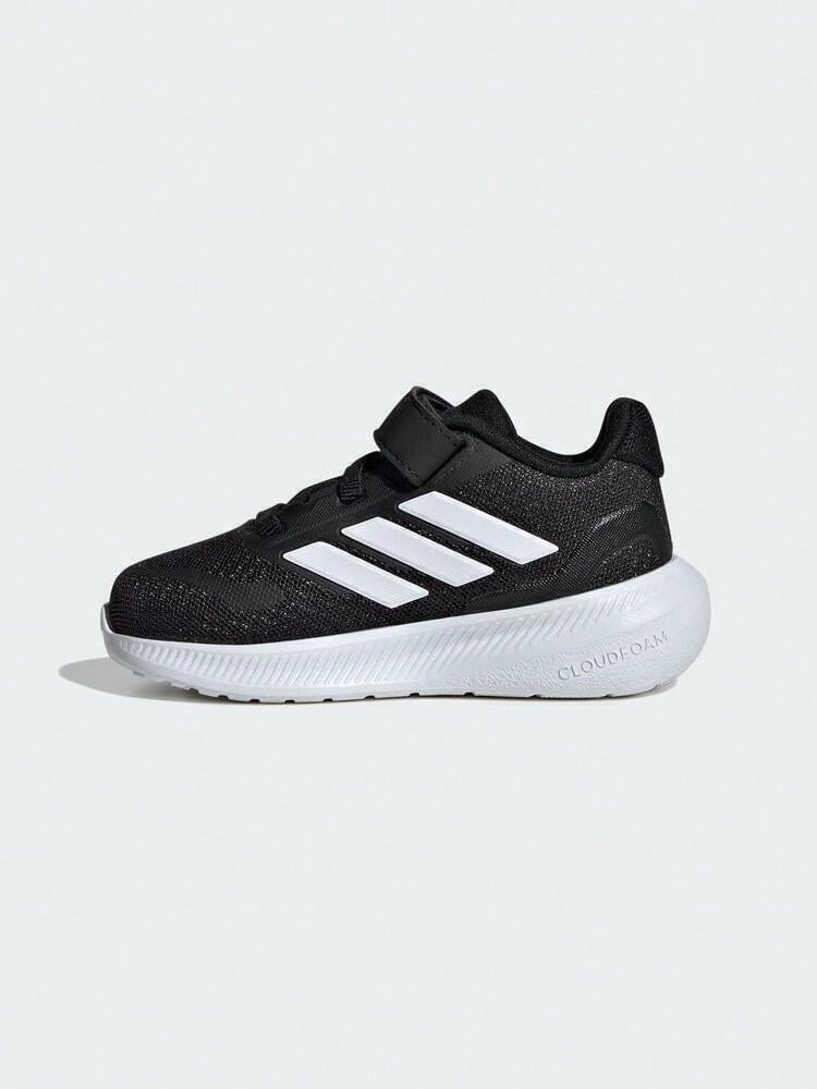 Adidas Zapatos para correr RUNFALCON 5 EL I para niños pequeños/bebés, IE8598 - Blanco y Negro - Ver 1