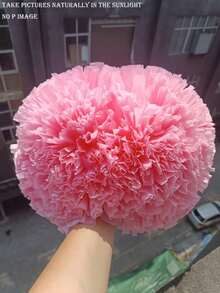 Pompones de unicolor mate, adecuados para baloncesto, deportes, danza, competiciones de gimnasia, actuaciones de baile cuadrado, actividades grupales, adecuados para diversas actividades escénicas Pompones de animación - flores de mano de animadora - Ver 8