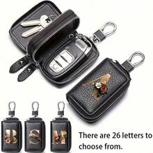 Men's Car Key Case - Simple Zippered Key Case With Lid, Durable Locking Snap For Storage, Suitable For Everyday Use And Special Occasions (Teacher's Day/Mother's Day/Father's Day Gift) Personalized Gift, A Gift Full Of Love, Creative Men's Gift, Fun Gift, Dad's Gift, Gift Ideas - Multicolor - View 3