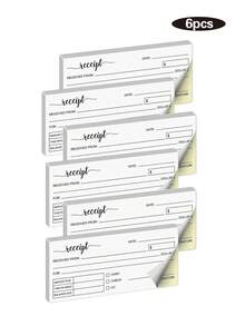50 Sets Receipt Books - 2.75*6 Inches, Duplicate NCR Paper, White/Yellow, Suitable For Small Businesses, Retail, Crafts, Food Service And Home Use - Multicolor - View 10
