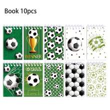 12pcs Football Spiral Notebooks, Memo Pads, Back To School Planners, Pocket Notebooks, Notepads, Student Diaries, Student Favorite Birthday Gifts, Sketchbooks, Memo Books, School Supplies, Student Prizes, Back To School Student Stationery, Available In 4/5/6/8/10/12pcs - Multicolor - View 1
