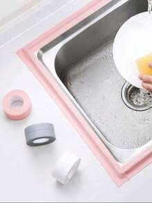 1卷自粘防水防霉胶带，适用于浴室和厨房，防水胶带可防止漏水，并在水槽周围实现美观的饰面。 - 查看 5