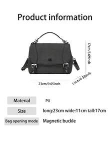 2026春夏新款极简通勤手提包，时尚大容量棒球斜挎包，大容量休闲学院风背包，高品质小背包 - 彩色 - 查看 3