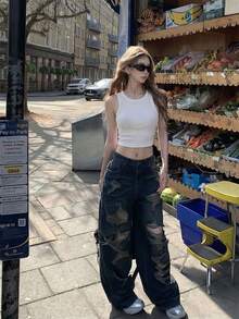 女士白色无袖罗纹针织背心 - 日系金属链条后背设计，休闲甜美性感街头风，柔软弹力面料修身剪裁，2026春夏必备单品，适合日常穿着/叠穿/周末聚会/海滩度假 - 白色 - 查看 5