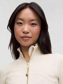 Lululemon Define Jackets For Yoga Gym Running-Sweat-Wicking-Yoga-All Seasons Sport-Spring/Summer-Autumn/Winter-Back To School - Light Ivory/Gold/Gold - 查看 4