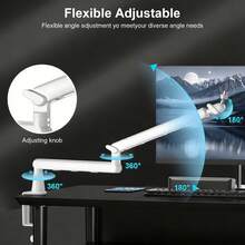 2026 Upgraded Microphone Suspension Boom Arm With Cable Management, Low-Profile Desk Mount 360° Rotatable Holder Suitable For SM7B, MV7, AM8, K688 - one-size - View 4