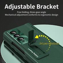 Galaxy ZFold3/ZFold4/ZFold5/ZFold6/ZFold7 Phone Case, Full Body Protection, Integrated Case & Screen Protector, Hinge Protection, Metal Lens Protection Ring Design, With Tempered Glass - Multicolor - View 5