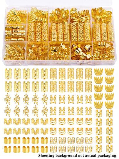 220pcs Adjustable Alloy Hair Scrunchies, Bohemian Style Hair Accessories Suitable For Girl Braids And Hairstyles