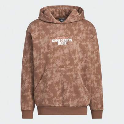 Adidas Men's Basketball Performance BASKETBALL Sweatshirt, Fleece Basketball Print Pullover Sweatshirt KC2781