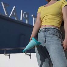 TRTS - Orina portátil pble para mujer con diño de carac para mujer eudo de orina para mujer eudo de orina para mujer soporte de aje para orinar para mujer eudo de orina - Azul - Ver 5