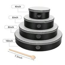 4-Inch, 6-Inch, 8-Inch, 10-Inch, 12-Inch Hand Drum, Orff Musical Instrument, Performance Instrument, Educational Tool, Lacquered Imitation Leather Hand Drum - Wood - View 6