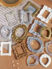 Bộ 12/24 khung ảnh mini phong cách Victoria cổ điển, khung ảnh mini retro dùng làm đạo cụ chụp ảnh, đạo cụ trang trí bối cảnh chụp ảnh tự làm, phụ kiện nhà búp bê, mô hình nội thất nhà mini tự làm, đồ thủ công mỹ nghệ, đồ trang trí mini, trưng bày sáng tạo, khung định vị trang sức, đạo cụ trưng bày trang sức, quà sinh nhật, quà tốt nghiệp (Kiểu ngẫu nhiên) - Nhiều màu - Xem 8