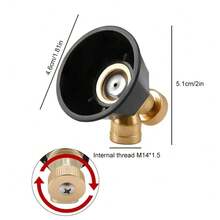 1/3/5个装高压农药喷雾器喷嘴，可调节浇水灌溉气流涡流喷嘴，适用于农业园艺害虫防治 - 查看 2