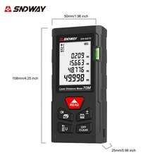 SNDWAY 1pc 50/70/100/120m Laser Distance Meter, Portable Laser Rangefinder With Inch/Feet Unit Switch, Backlit LCD Display For Distance/Area/Volume/Pythagorean Measurement - A - View 10