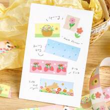 1 Cuộn băng dính Washi, Bộ sưu tập minh họa cổ điển mộng mơ, Họa tiết hoa lá và đồ họa nghệ thuật, Thích hợp cho sổ lưu niệm, nhật ký, trang trí album, đồ thủ công DIY, văn phòng phẩm thiết yếu cho mùa tựu trường. - 1 cuộn - Xem 7