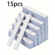 (Optional 80/80, 100/180) Grit Nail Files, Acrylic Nail Sanding Boards, Professional Manicure Tools, Suitable For Home & Salon, Durable Double-Sided - 彩色 - 查看 11