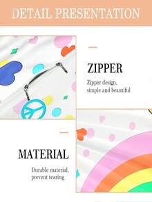 Bộ ga trải giường 2/3 món bằng sợi microfiber mềm mại hình kỳ lân và cầu vồng - Bộ ga trải giường và vỏ gối họa tiết động vật hoạt hình dễ thương, phù hợp trang trí phòng ngủ bé gái và ký túc xá, kích thước 135x200cm. - Nhiều màu - Xem 8