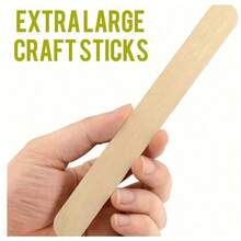 100/50pcs Natural Wooden Craft Sticks, Suitable For DIY Projects, Educational Activities And Fun Home Arts & Crafts - A - View 6