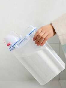 1pc Plastic Laundry Detergent Dispenser With Lid - Leak-Proof, Airtight Storage Container, Powder Detergent Organizer Box, Large Capacity Liquid Soap Storage Box For Powder And Liquid Soap - Multicolor - View 10