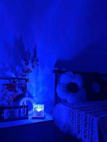 1pc Water Wave Northern Lights Atmosphere Lamp, 16 Color Changing, Touch & Remote Control, Creates Romantic & Cozy Ambiance, RGB Mood Night Light, Suitable For Office, Bar Or Home Decor, USB Powered Desk Lamp, Perfect Romantic Gift For Christmas, Birthday, Valentine's Day - Multicolor - View 2
