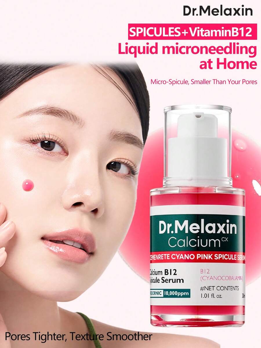 Dr.Melaxin 1.01 液体盎司 韩国护肤粉红海绵钙精华液,毛孔细致微针精华液 - 30毫升 - 查看 1