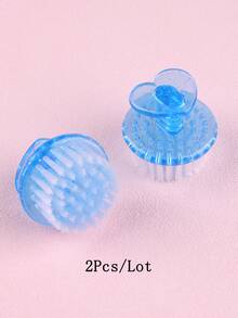 2支/4支/6支/10支装心形指甲清洁刷，圆头指甲除尘刷，角质层清洁刷，污垢去除刷，多功能刷 - 彩色 - 查看 24