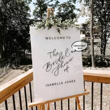 Autocolant personalizat pentru semnalizare eveniment nuntă, autocolant modern și elegant de bun venit pentru acrilic sau oglindă, decor elegant pentru afiș de sărbătoare, litere detașabile din vinil (fără placă inclusă) - Multicolor - Vizualizare 1