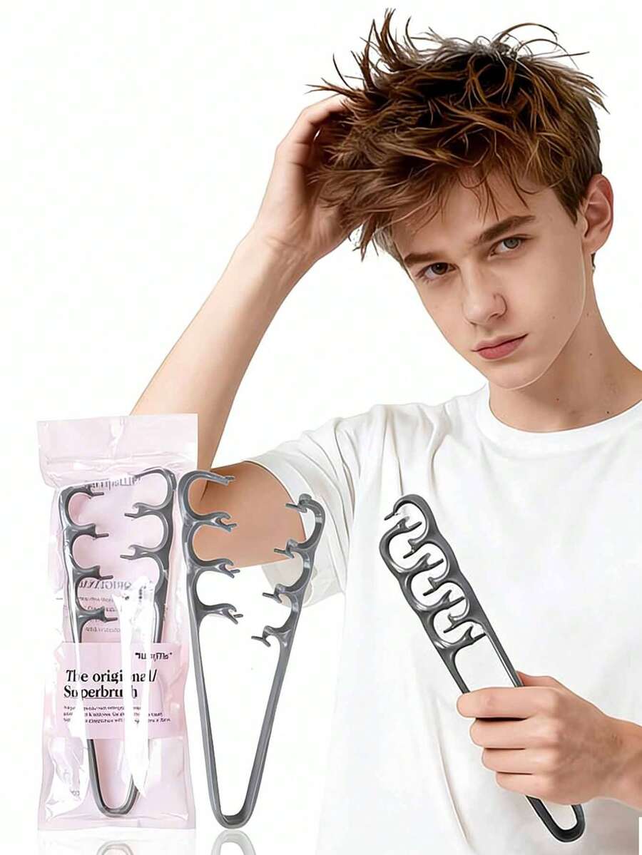 1pc Texturizing Hair Comb - Wide Tooth Comb Suitable For Men & Women, Designed To Enhance Volume & Curls, Create Bangs Separation, Also Serves As Anti-Frizz Styling Tool