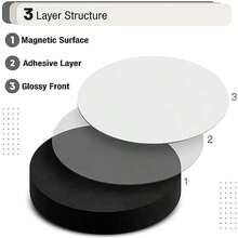 Mr. Pen Round Magnets - 20 Pcs, 4" Magnetic Sheets, Craft Magnets - / - View 3