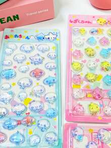 Pegatinas de artesanía DIY con diseños de gotas de agua 3D y dibujos animados lindos para niños - Multicolor - Ver 5