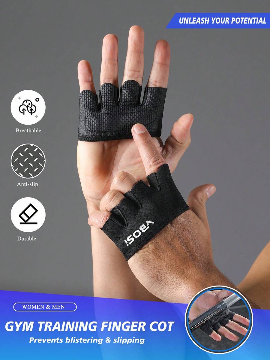 VBOSI 1 đôi găng tay thể dục bốn ngón unisex - Dùng cho nâng tạ và tập luyện. - Nhiều màu - Xem 1