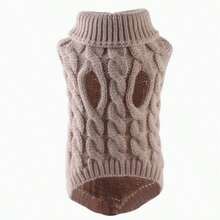 1pc Soft Knitted Pet Sweater, Warm Pullover Design, Windproof & Cold-Proof, Suitable For Daily Wear Of Small Cats And Dogs - Multicolor - View 39