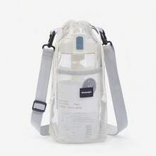 1个装 S/L 水瓶套，抽绳设计，便携网状套袋，耐用，带可调节肩带，水瓶套/杯子保护套 - 彩色 - 查看 11