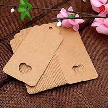 10-300pcs Blank Kraft Paper Tags, DIY Handmade Heart Hollow Gift Tags With Jute Twine, Suitable For Wedding Party Decoration, Candy Box Packaging, Gift Tags, Message Cards - Multicolor - View 11