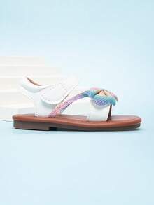 可爱婴儿凉鞋，配有珍珠链和魔术贴踝带 - 彩色 - 查看 8