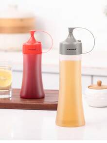 调味瓶，PE尖头奶油瓶，沙拉酱果酱瓶，挤压式酱料瓶 - 灰色 - 查看 3