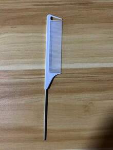 1/7pcs Professional Pointed Tail Comb, Rat Tail Comb, Sectioning Comb, Stainless Steel Tail Comb, Anti-Static Comb, Braiding Comb, Fine Tooth Rat Tail Comb, Shiny Tail Comb, Shiny Comb, Multi-Functional Regular Hair Comb - Multicolor - View 17