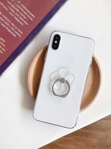 2pcs Random Shape Transparent Acrylic Crystal Phone Finger Ring Holder Stand - Clear - View 12