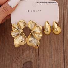 2-8 Pairs Of High-Quality Fashionable Women's Earring Sets, Including Petals, Shells, Bows, And Water Droplet Elements - Elegant Encounter Style, Perfect For Daily Wear, Dates, Parties, Outings, And Gifts (Preferred Gifts: Mothers And Close Friends) - Shape - View 8