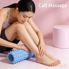 1PC 45cm Foam Hollow Yoga Column Upper Leg Calf Massage Roller Fitness Yoga Pilates Muscle Relaxation Special Moon Tooth Massage Roller Body Sculpting Home Gym Whole Body Muscle Massage Relaxer - Multicolor - View 12